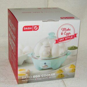 Electric Rapid Egg Cooker by Dash, 6 Egg Capacity, Brand NEW w/Accessories NIB